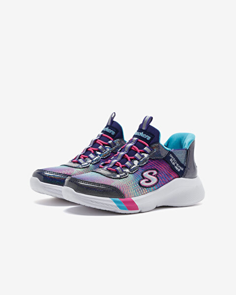 Skechers Dreamy Lites - Colorful Prism - Slip-ins Büyük Kız Çocuk Spor Ayakkabı 303514L NVMT-3