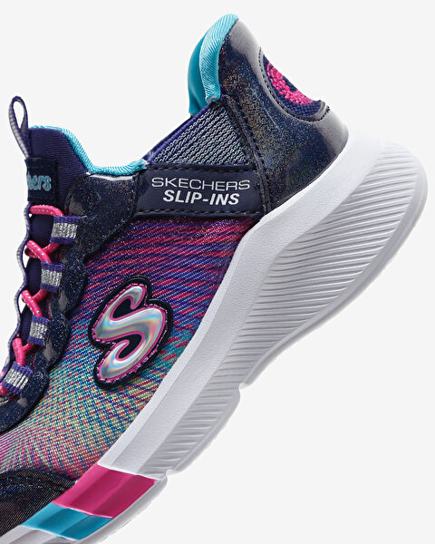 Skechers Dreamy Lites - Colorful Prism - Slip-ins Büyük Kız Çocuk Spor Ayakkabı 303514L NVMT-8