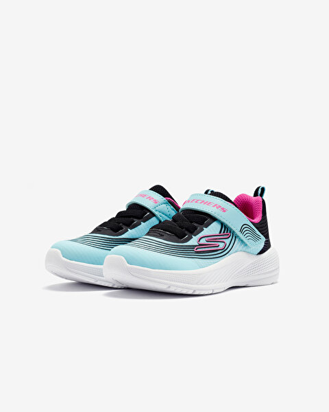 Skechers Microspec Advance Küçük Kız Çocuk Mavi Spor Ayakkabı 303575N AQPR-2