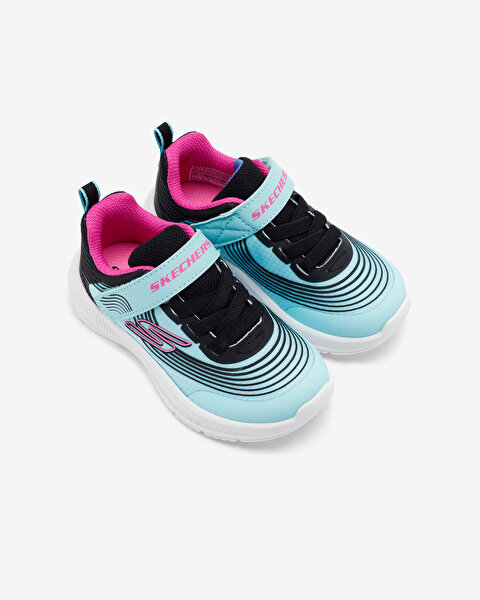 Skechers Microspec Advance Küçük Kız Çocuk Mavi Spor Ayakkabı 303575N AQPR-5