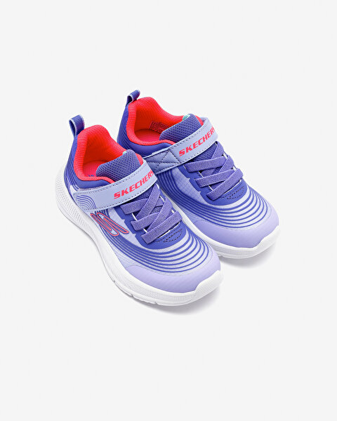 Skechers Microspec Advance Küçük Kız Çocuk Mor Spor Ayakkabı 303575N LVNP-5