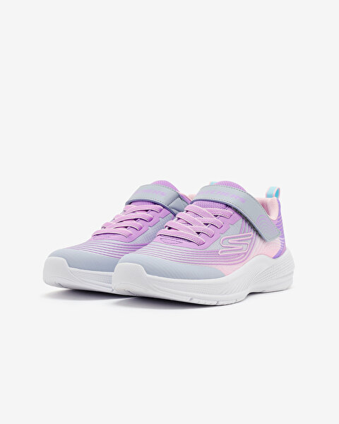 Skechers Microspec Advance Büyük Kız Çocuk Gri Spor Ayakkabı 303575L LGMT-2