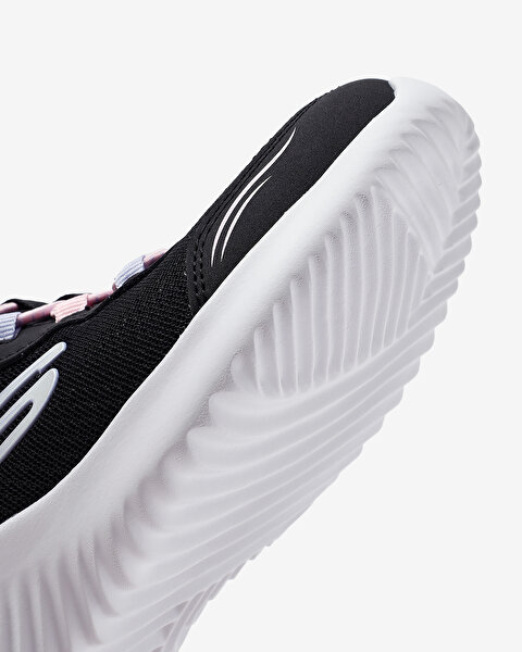 Skechers Skechers Slip-ins: Bounder - Simple Cute Büyük Kız Çocuk Siyah Spor Ayakkabı 303585L BLK-11