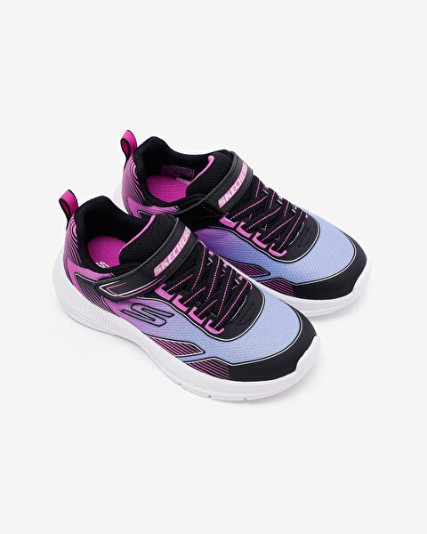 Skechers Microspec Advance Büyük Kız Çocuk Siyah Spor Ayakkabı 303657L BKMT-5