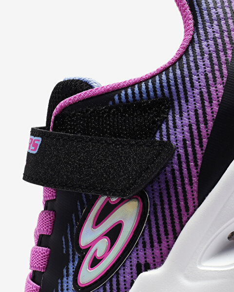 Skechers Flicker Flash - Light Takeover Büyük Kız Çocuk Siyah Işıklı Spor Ayakkabı 303704L BKMT-7