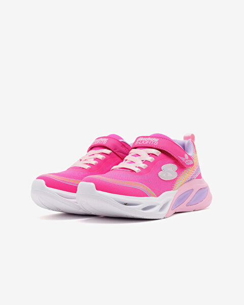 Skechers Cosmic Glow - Rainbow Beam Büyük Kız Çocuk Pembe Işıklı Spor Ayakkabı 303709L PKMT-2