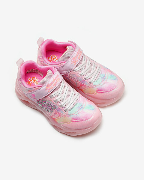 Skechers Twisty Ice Büyük Kız Çocuk Pembe Işıklı Spor Ayakkabı 303710L LPMT-6