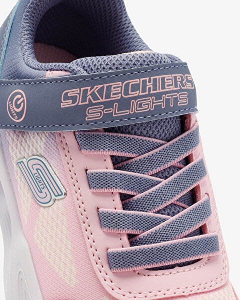Skechers Skechers Sola Glow - Ombre Deluxe Büyük Kız Çocuk Gri Işıklı Spor Ayakkabı 303714L GYLP-9