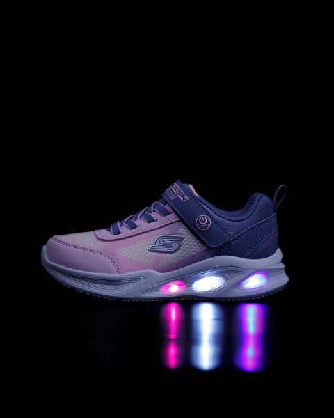 Skechers Skechers Sola Glow - Ombre Deluxe Büyük Kız Çocuk Gri Işıklı Spor Ayakkabı 303714L GYLP-11