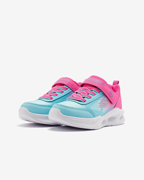 Skechers Skechers Sola Glow - Ombre Deluxe Büyük Kız Çocuk Pembe Işıklı Spor Ayakkabı 303714L PKTQ-3