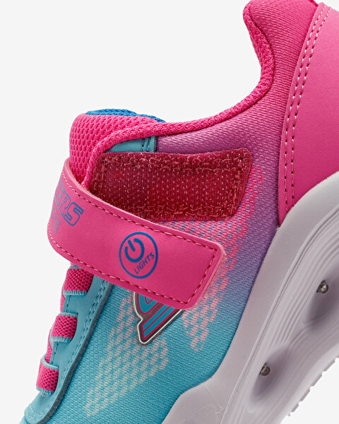 Skechers Skechers Sola Glow - Ombre Deluxe Büyük Kız Çocuk Pembe Işıklı Spor Ayakkabı 303714L PKTQ-8