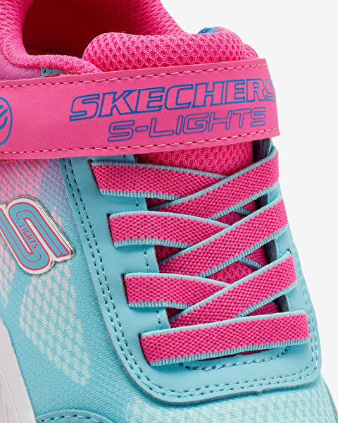 Skechers Skechers Sola Glow - Ombre Deluxe Büyük Kız Çocuk Pembe Işıklı Spor Ayakkabı 303714L PKTQ-9