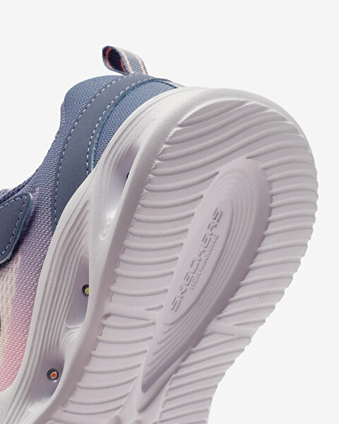 Skechers Skechers Sola Glow - Ombre Deluxe Küçük Kız Çocuk Gri Işıklı Spor Ayakkabı 303714N GYLP-7