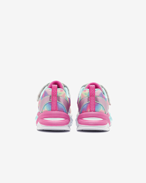 Skechers Twisty Glow - Sorbet Swirl Büyük Kız Çocuk Gri Işıklı Spor Ayakkabı 303716L SMLT-5