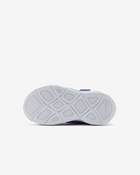 Skechers Twisty Glow  -  Sorbet Swirl Küçük Kız Çocuk Gri Işıklı Spor Ayakkabı 303716N PWMT-4