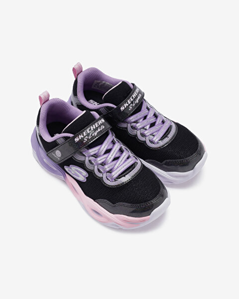Skechers Twisty Glow Büyük Kız Çocuk Siyah Işıklı Spor Ayakkabı 303717L BKMT-6