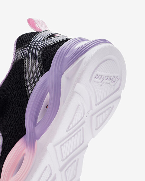Skechers Twisty Glow Büyük Kız Çocuk Siyah Işıklı Spor Ayakkabı 303717L BKMT-8