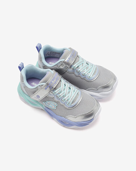 Skechers Twisty Glow Büyük Kız Çocuk Gri Işıklı Spor Ayakkabı 303717L SMLT-6
