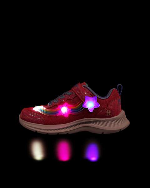 Skechers Jumpsters 2.0 Büyük Kız Çocuk Pembe Işıklı Spor Ayakkabı 303724L PKMT-6