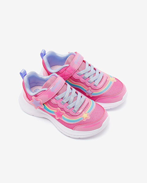 Skechers Jumpsters 2.0 Büyük Kız Çocuk Pembe Işıklı Spor Ayakkabı 303724L PKMT-5