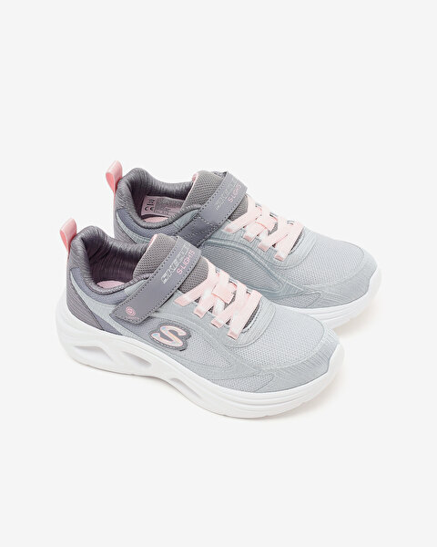 Skechers Sola Glow 2.0 Büyük Kız Çocuk Gri Işıklı Spor Ayakkabı 303729L LGMT-4