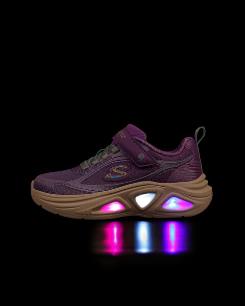 Skechers Sola Glow 2.0 Büyük Kız Çocuk Mor Işıklı Spor Ayakkabı 303729L LVAQ-6
