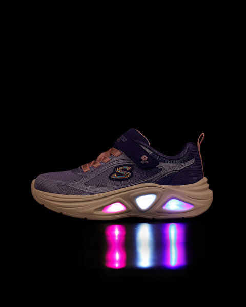 Skechers Sola Glow 2.0 Büyük Kız Çocuk Mavi Işıklı Spor Ayakkabı 303729L NVPK-2