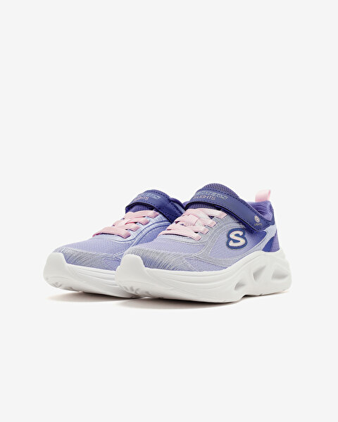 Skechers Sola Glow 2.0 Büyük Kız Çocuk Mavi Işıklı Spor Ayakkabı 303729L NVPK-3