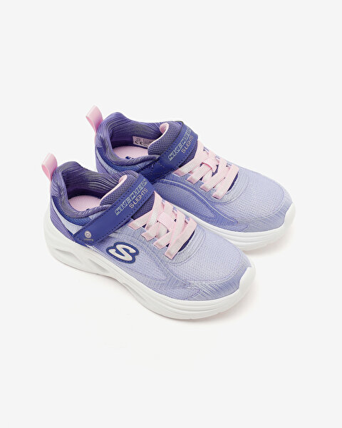 Skechers Sola Glow 2.0 Büyük Kız Çocuk Mavi Işıklı Spor Ayakkabı 303729L NVPK-5