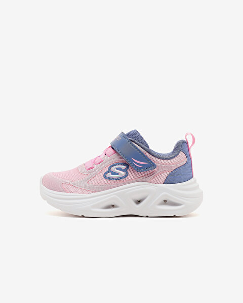 Skechers Sola Glow 2.0 Küçük Kız Çocuk Gri Işıklı Spor Ayakkabı 303729N GYPK