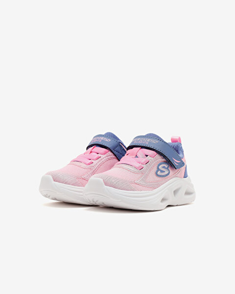 Skechers Sola Glow 2.0 Küçük Kız Çocuk Gri Işıklı Spor Ayakkabı 303729N GYPK-2