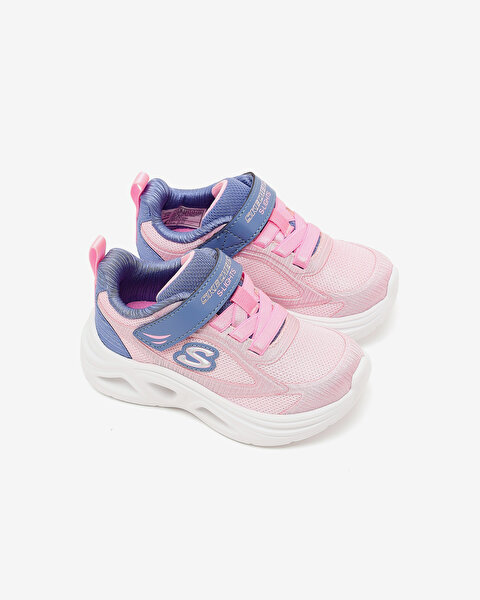 Skechers Sola Glow 2.0 Küçük Kız Çocuk Gri Işıklı Spor Ayakkabı 303729N GYPK-4