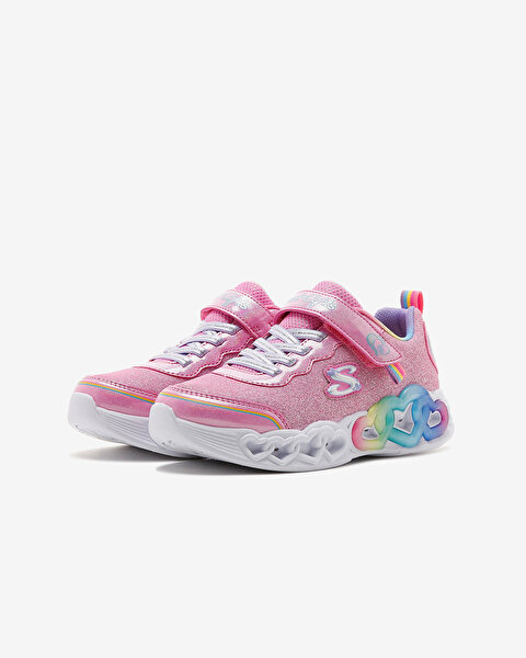 Skechers Infinite Heart Lights  -  Love Büyük Kız Çocuk Pembe Işıklı Spor Ayakkabı 303751L PKMT-2