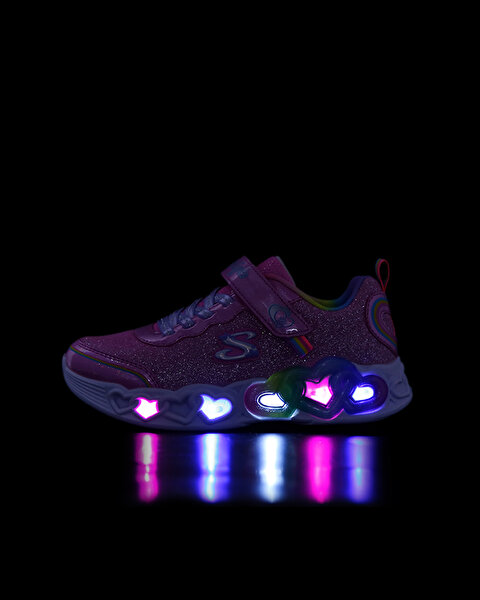 Skechers Infinite Heart Lights  -  Love Büyük Kız Çocuk Pembe Işıklı Spor Ayakkabı 303751L PKMT-10