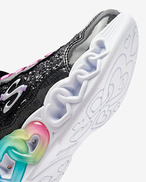 Skechers Infinite Heart Lights - Fresh Love Büyük Kız Çocuk Siyah Işıklı Spor Ayakkabı 303752L BKTQ-8