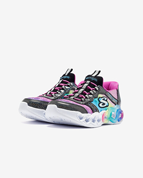 Skechers Infinite Heart Lights - Eternal Shimmer Büyük Kız Çocuk Siyah Işıklı Spor Ayakkabı 303755L-3