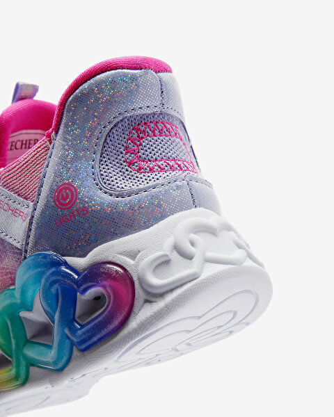 Skechers Skechers Slip-ins: Infinite Heart Lights Büyük Kız Çocuk Mor Işıklı Spor Ayakkabı 303755L L-8
