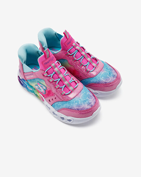 Skechers Infinite Heart Lights - Eternal Shimmer Büyük Kız Çocuk Pembe Işıklı Spor Ayakkabı 303755L-6