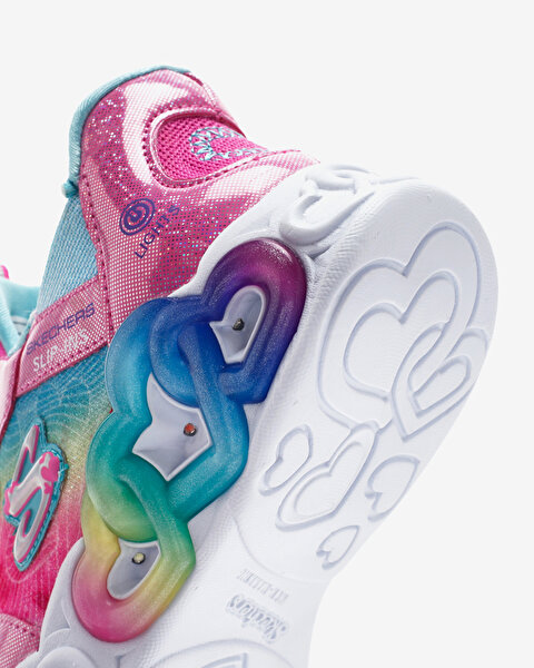 Skechers Infinite Heart Lights - Eternal Shimmer Büyük Kız Çocuk Pembe Işıklı Spor Ayakkabı 303755L-7