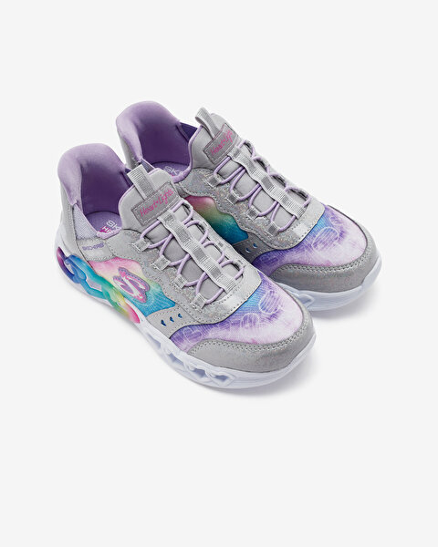Skechers Infinite Heart Lights Büyük Kız Çocuk Gri Işıklı Spor Ayakkabı 303755L SMLT-6