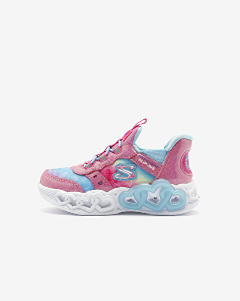 Skechers Infinite Heart Lights - Eternal Shimmer Küçük Kız Çocuk Pembe Işıklı Spor Ayakkabı 303755N