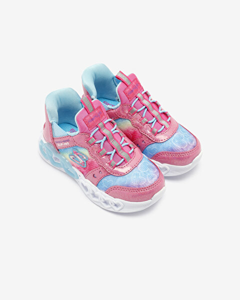 Skechers Infinite Heart Lights - Eternal Shimmer Küçük Kız Çocuk Pembe Işıklı Spor Ayakkabı 303755N-6