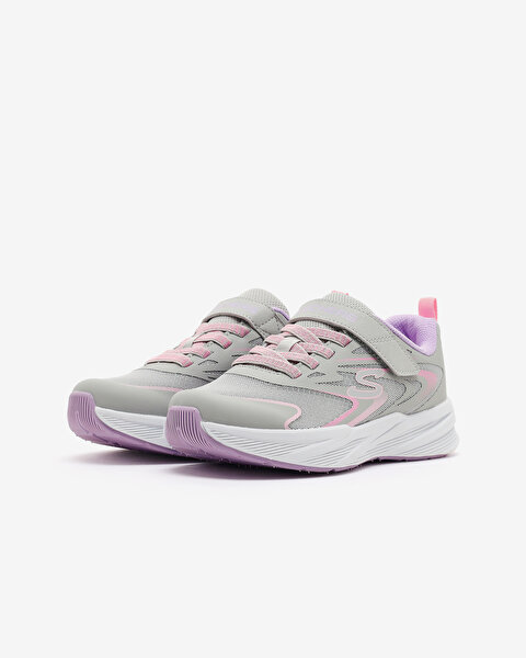 Skechers Microspec Tread Büyük Kız Çocuk Gri Spor Ayakkabı 303882L LGMT-2