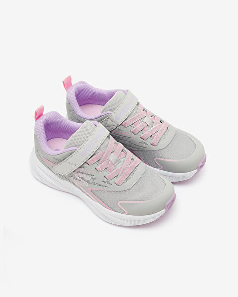 Skechers Microspec Tread Büyük Kız Çocuk Gri Spor Ayakkabı 303882L LGMT-4