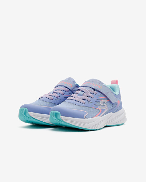 Skechers Microspec Tread Büyük Kız Çocuk Gri Spor Ayakkabı 303882L PWMT-2