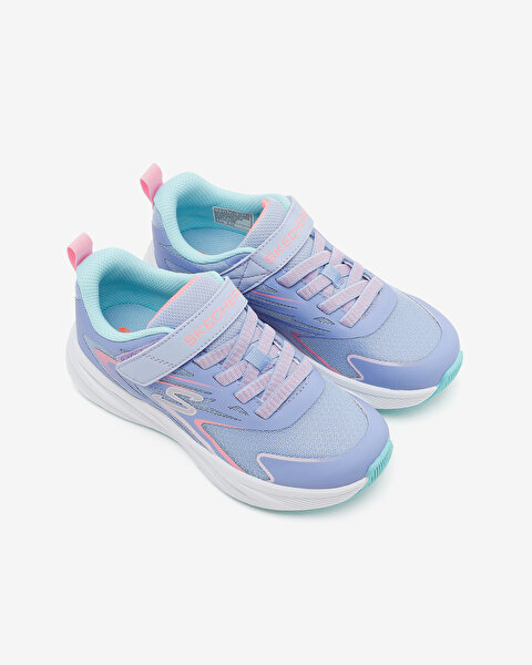 Skechers Microspec Tread Büyük Kız Çocuk Gri Spor Ayakkabı 303882L PWMT-4