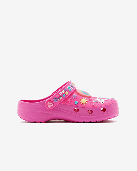 Skechers Heart Charmer - Girly Land Büyük Kız Çocuk Pembe Işıklı Terlik 308406L HPMT-3