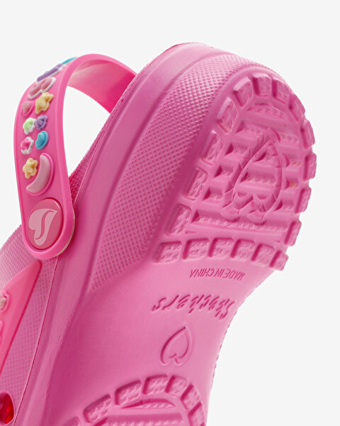 Skechers Heart Charmer - Girly Land Büyük Kız Çocuk Pembe Işıklı Terlik 308406L HPMT-8