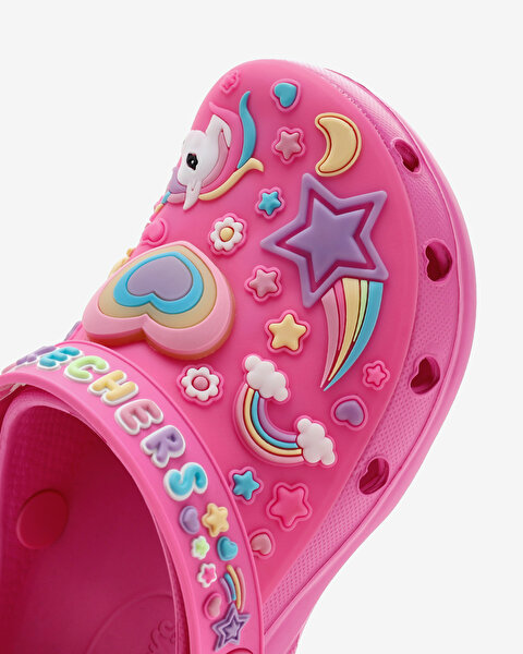 Skechers Heart Charmer - Girly Land Büyük Kız Çocuk Pembe Işıklı Terlik 308406L HPMT-9