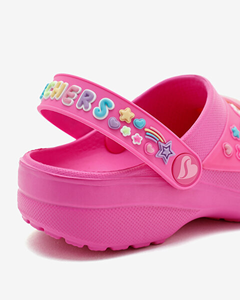 Skechers Heart Charmer - Girly Land Büyük Kız Çocuk Pembe Işıklı Terlik 308406L HPMT-10